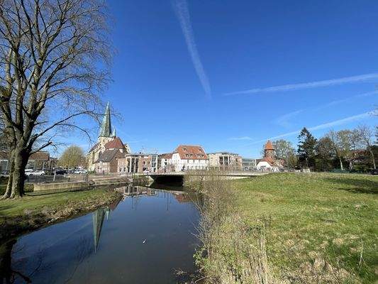 Blick zum Mühlenareal
