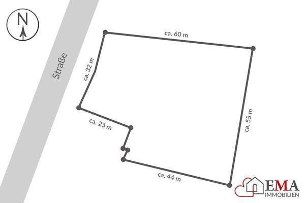 Lageplan des Doppelgrundstücks