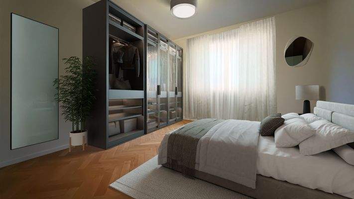 Schlafzimmer/Arbeitszimmer Homestaging