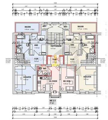 Grundriss Entwurf 1.Obergeschoss