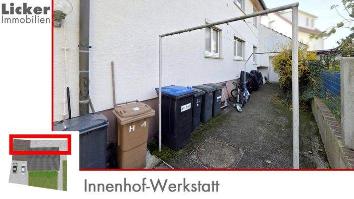 Innenhof-Werkstatt