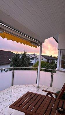 Sonnenuntergang Balkon OG