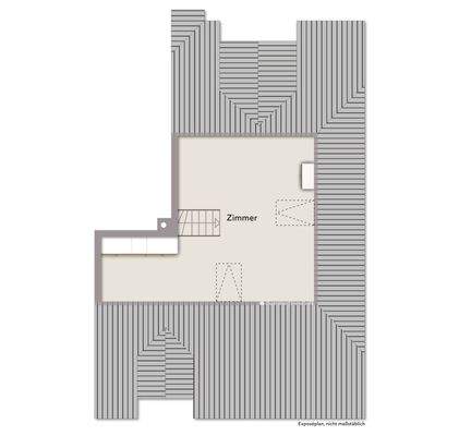 Grundriss ausgebauter Dachboden