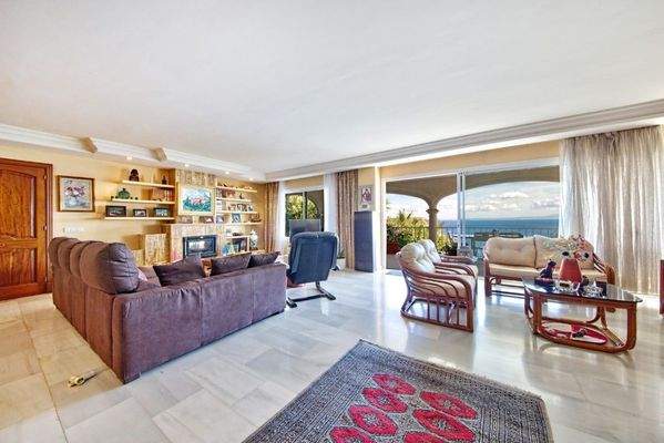 Cala Vinyes Mallorca Villa zum Verkauf Kaminzimmer 90370