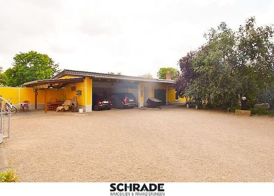 ...vereint mit 3 Carports, Garage und Werkstatt