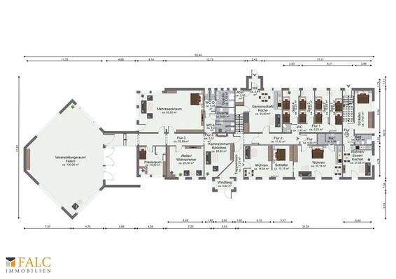 Grundriss EG Gemeinschaftsraeume