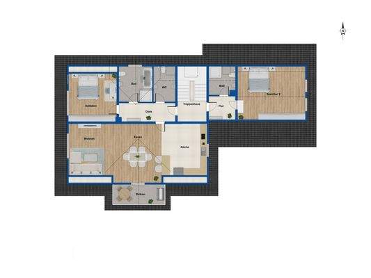 Grundriss Dachgeschoss