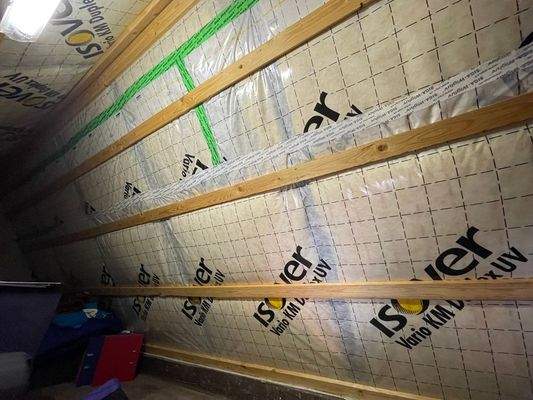 gedämmter Dachboden