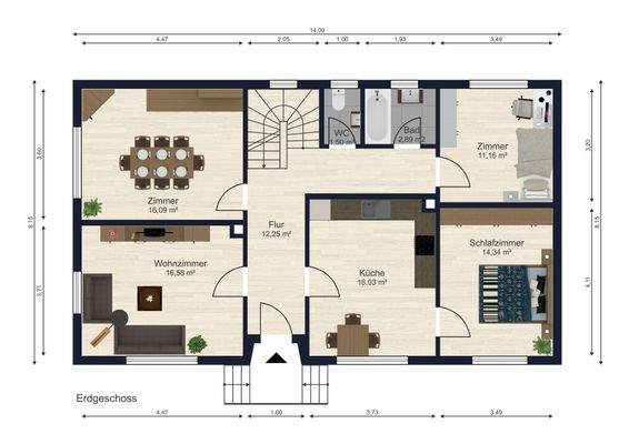 Grundriss Erdgeschoss