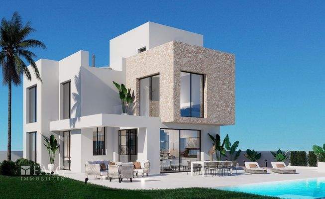 Detailansicht der Villa