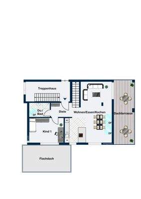 Grundriss Wohngeschoss