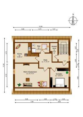 Grundriss Dachgeschoss
