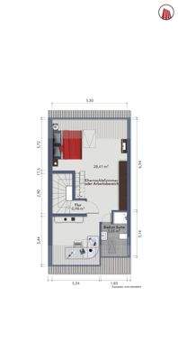 Grundriss Dachgeschoss