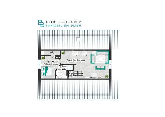 Grundriss Spitzboden