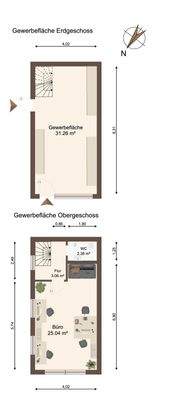 Grundriss Gewerbefläche