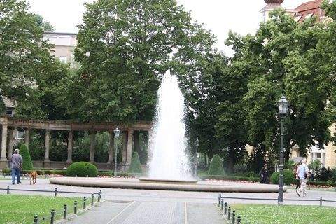 Die beliebte Fontaine Viktoria-Luise-Platz
