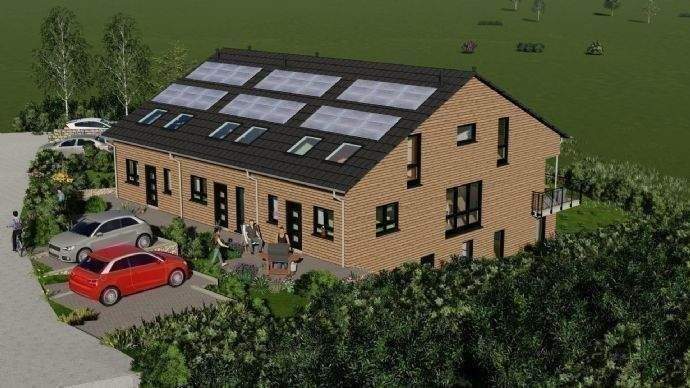 Ostgiebel; grossflächig Photovoltaik auf dem Dach