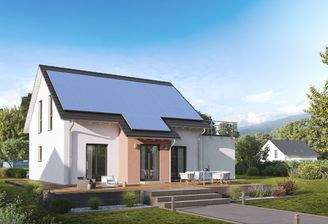 Modernes Haus mit Solarenergie