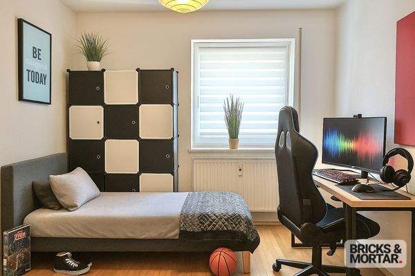 Kinderzimmer (mit KI gestaged)