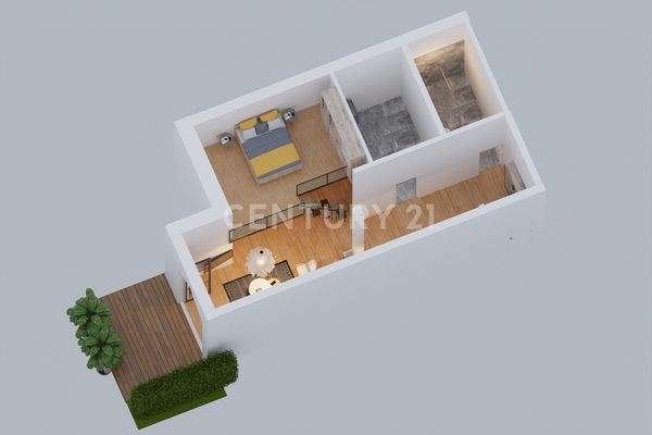 3D Grundriss mit Galerie Ebene