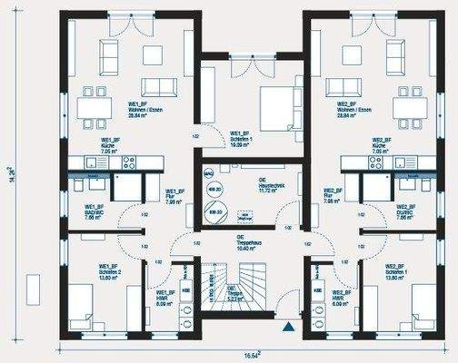 allkauf Grundriss-Apartment  Walmdach EG