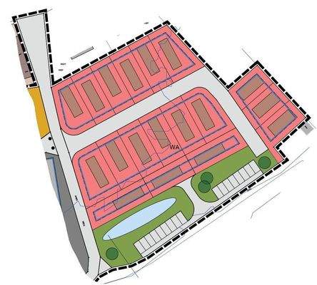 Grundstücke Anordnung