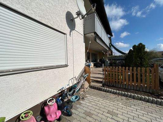 Blick auf die Terrasse