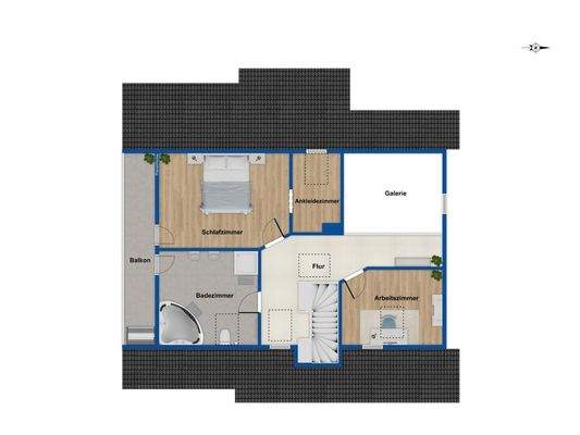 Grundriss Dachgeschoss