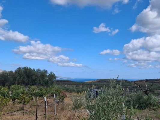 Kreta, Elliniko: Grundstück mit Meerblick und hohen Baurechten zu verkaufen