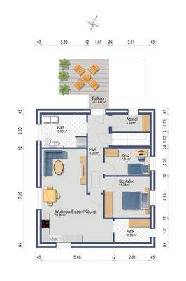 Darstellung und Maßangaben sind ohne Gewähr