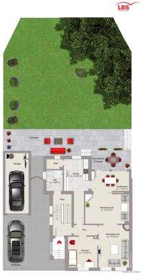 Erdgeschoss mit Garten