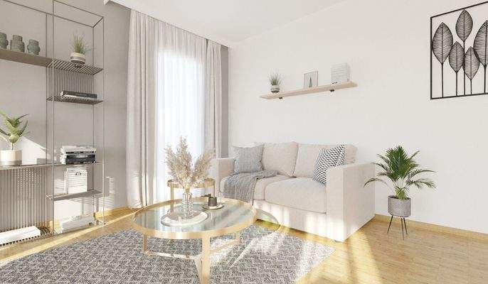 Im geräumigen Wohnzimmer kommt Ihre Familie zusammen