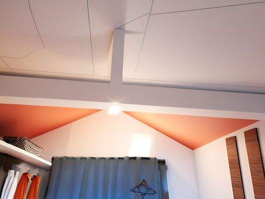 Zimmerdecke Schlafzimmer (KI-unterstützt dekoriert)