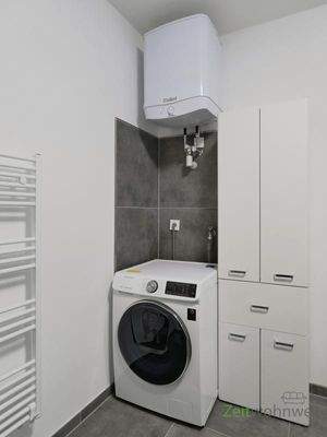 Waschmaschine im Bad