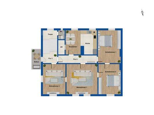 Grundriss Obergeschoss