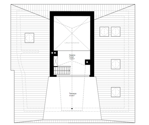 Plan Galerie mit Dachterrasse