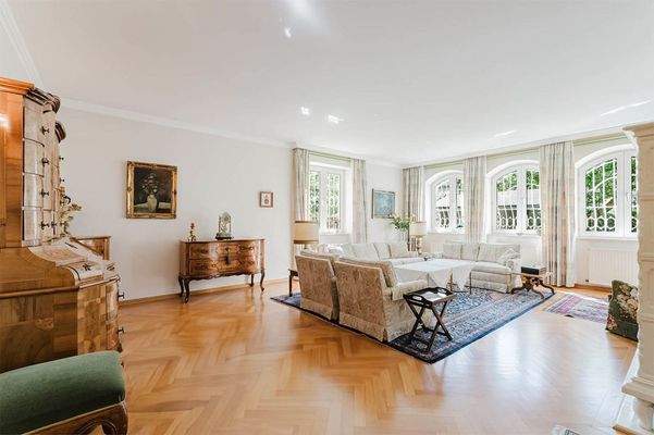 Der elegante Wohnbereich ...