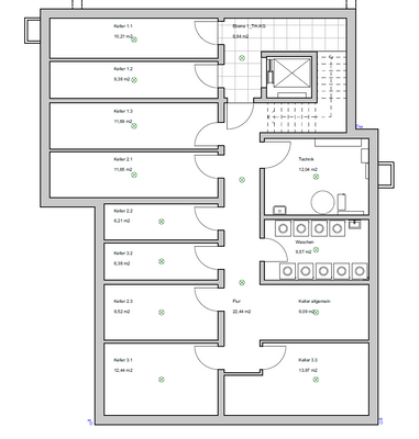 Grundriss - Kellerräume