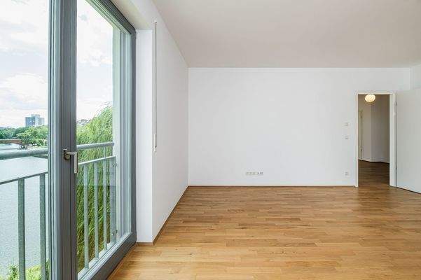 Schlafzimmer mit Wasserblick