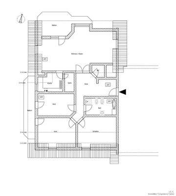 Der Grundriss der Immobilie