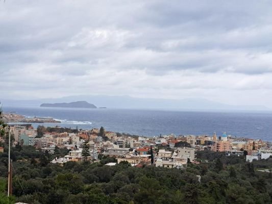 Kreta, Chania: Grundstück mit Meerblick in Halepa zu verkaufen