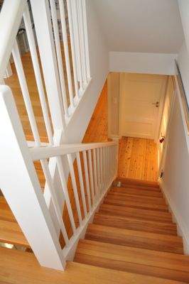 Treppe vom ausgebauten Spitzboden