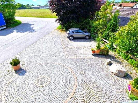 Blick auf die Stellplätze