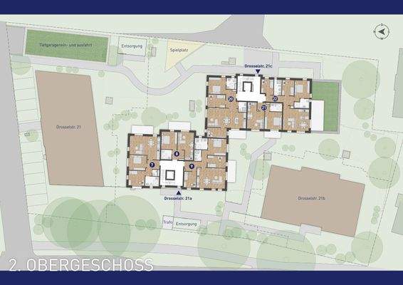 Gesamtansicht 2. Obergeschoss