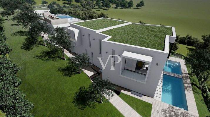 Überblick der 4 Villen : Panorama delle 4 Ville.