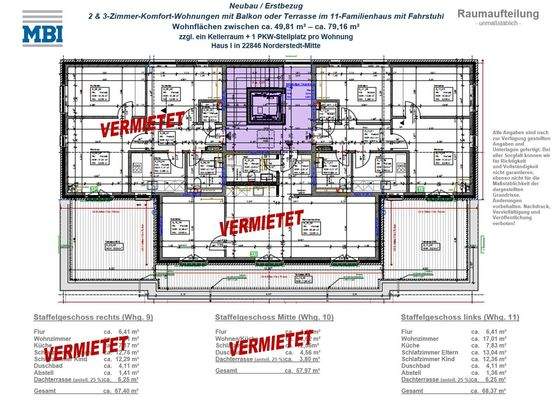Grundriss Staffelgeschoss