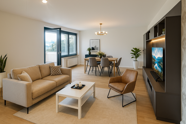 Wohnzimmer (KI Visualisierung)