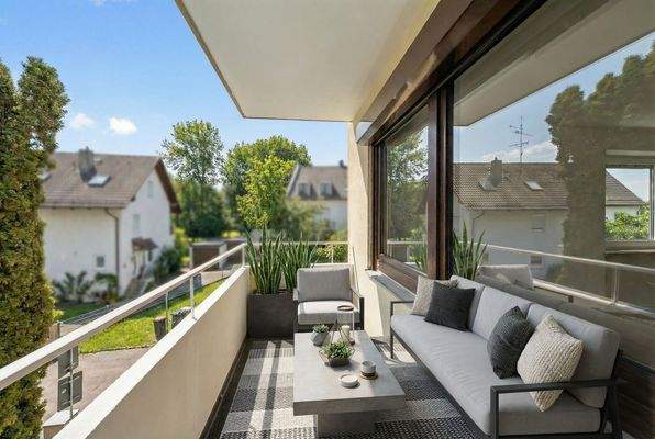 Balkon - Einrichtungsidee KI