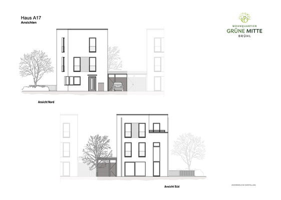 Haus 17 - Ansichten N-S