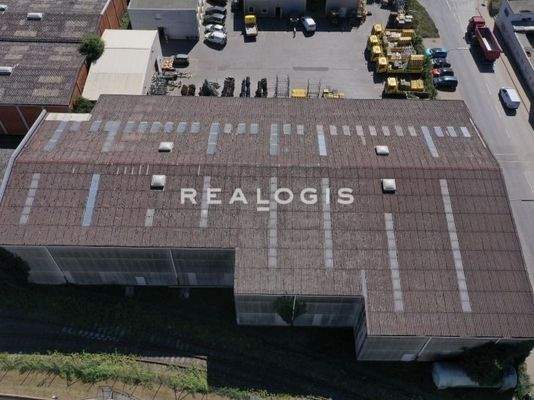 Luftansicht Hallenfläche